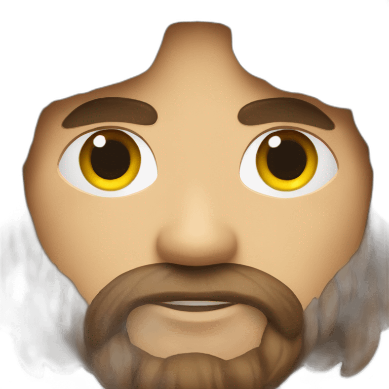 a viking with brown hair and an eye patch emoji