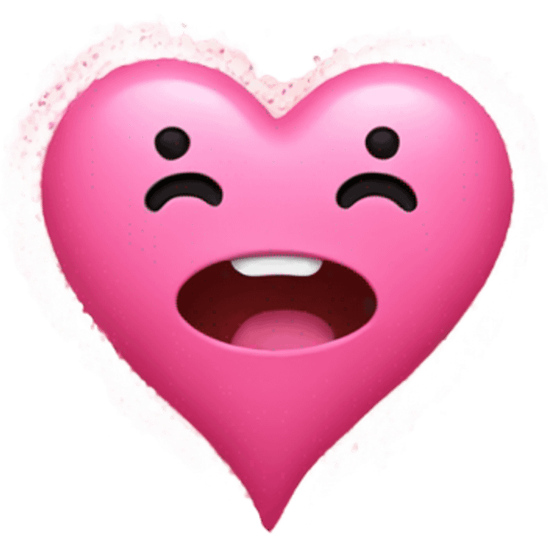 Pink Heart with sprinkels emoji