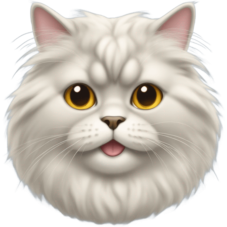 Persian cat happy emoji