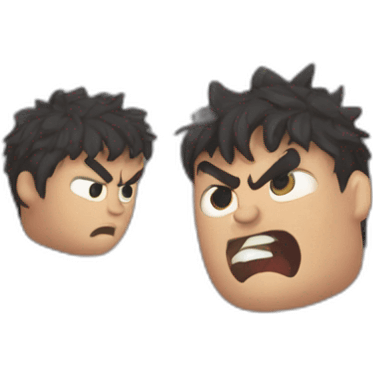 angry berserk guts carrying a huge sword on his shoulder emoji