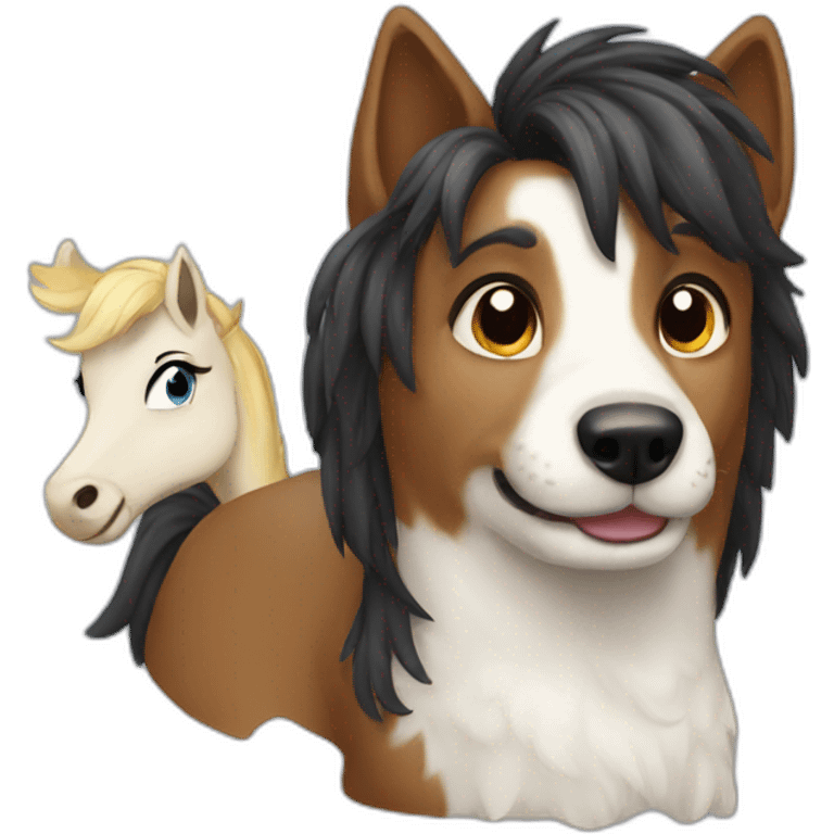 Dog and pony emoji