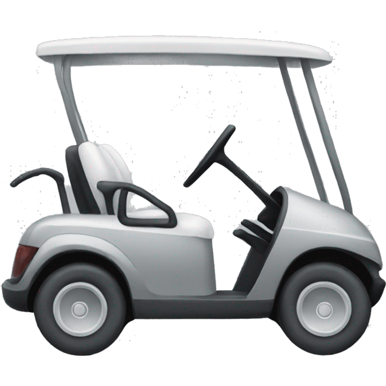 Gray golf cart emoji