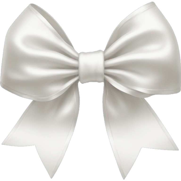 white satin bow emoji