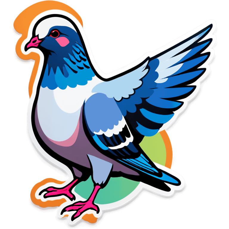 Cocktail pigeon emoji