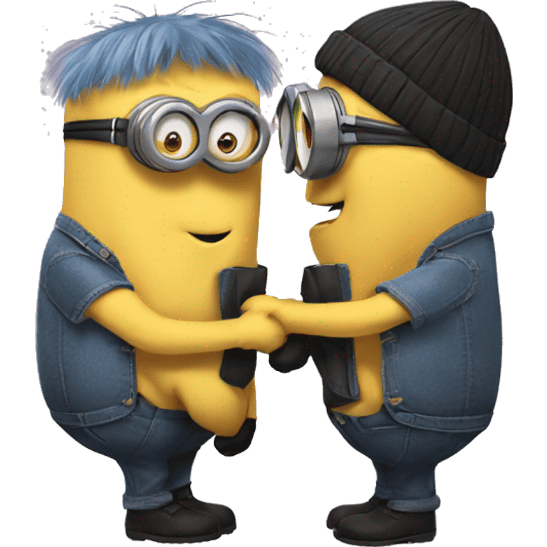 Minions kissing  emoji