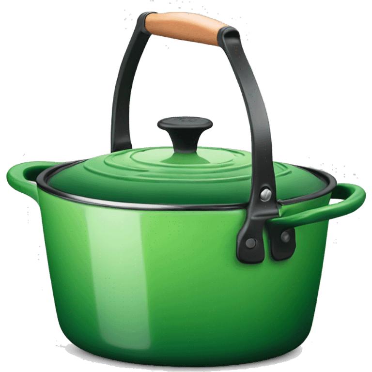 Green Le Creuset  emoji