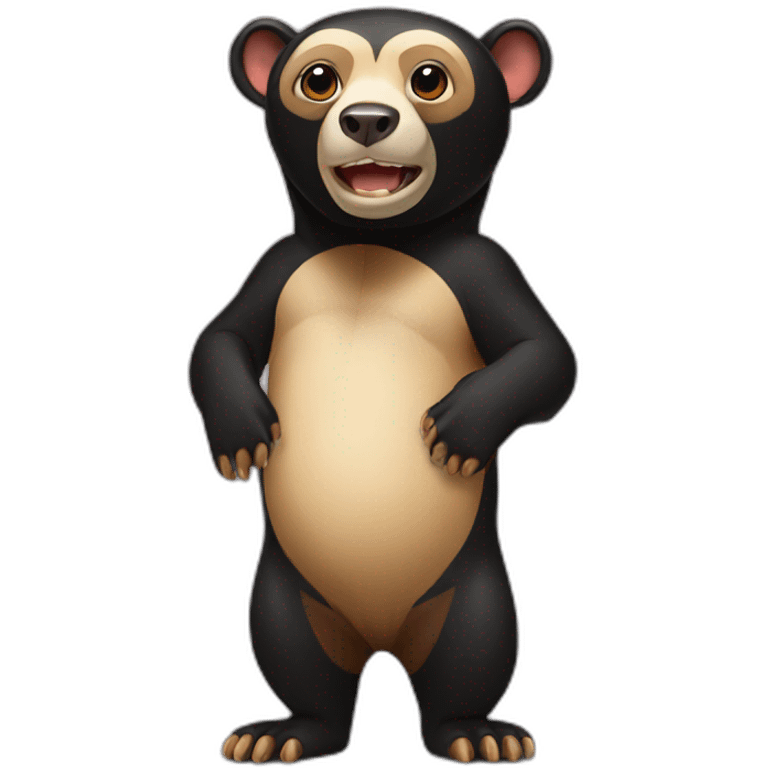 Malayan Sun Bear Standing emoji