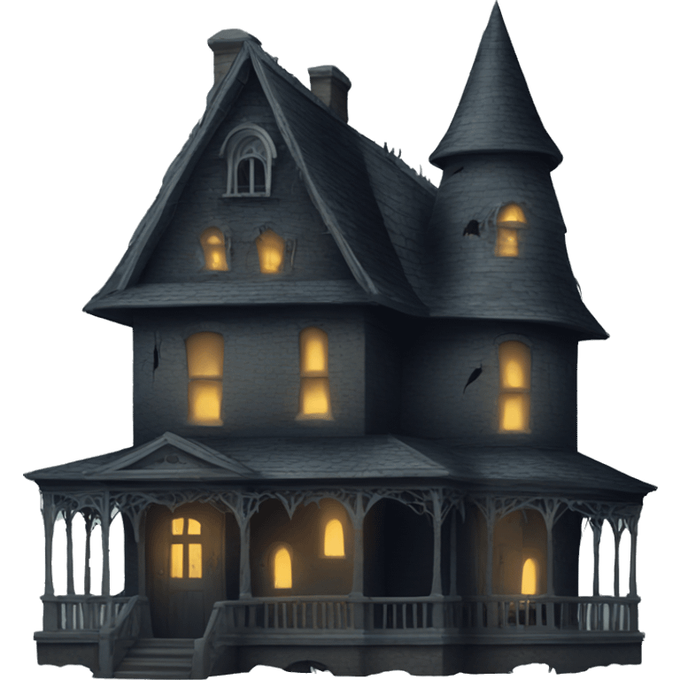 Creepy haunted house emoji