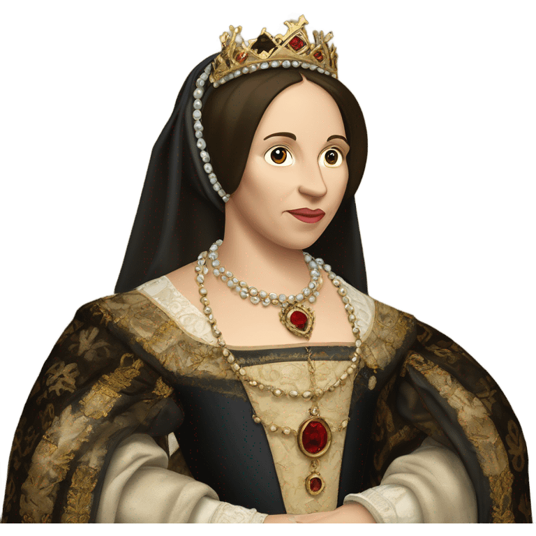 Queen Catherine of Aragon, detailed pretty emoji