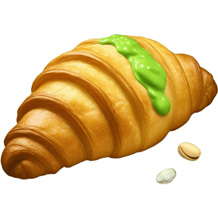 croissant with pistacho cream emoji