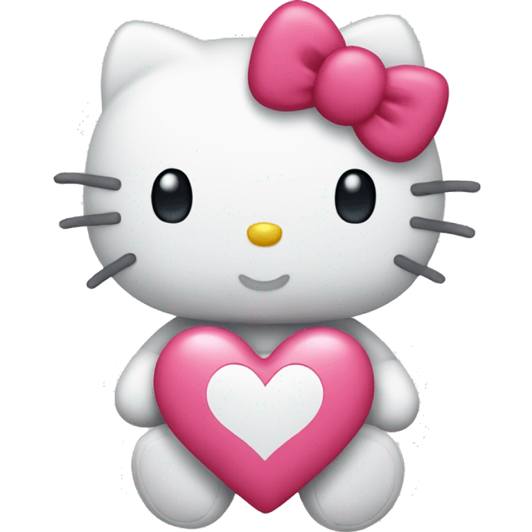 heart hello kitty emoji