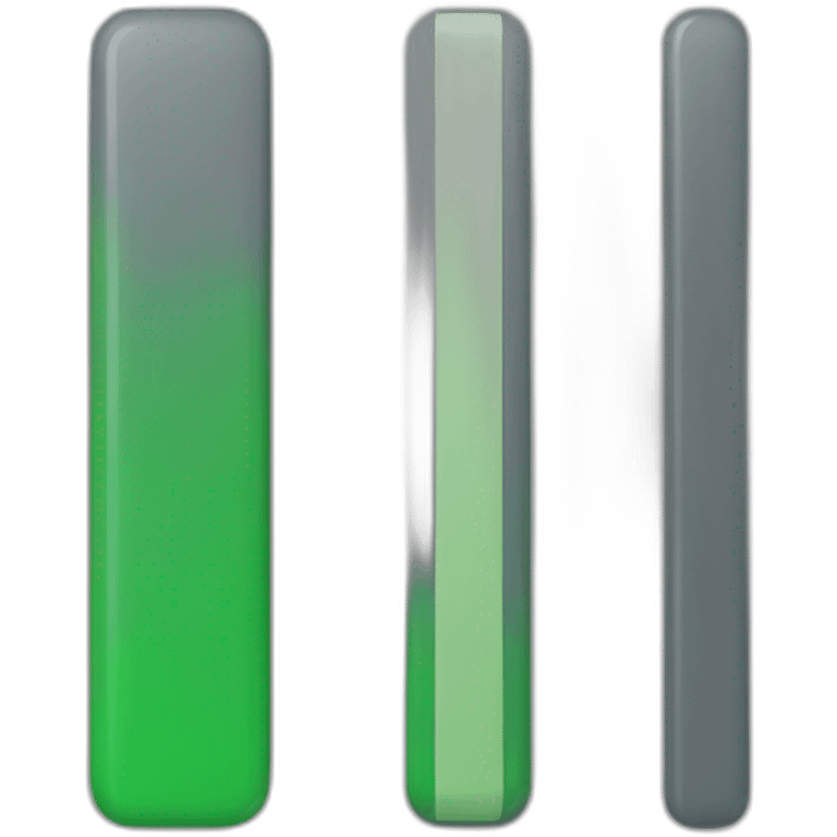 green and grey bar side by side green taller emoji