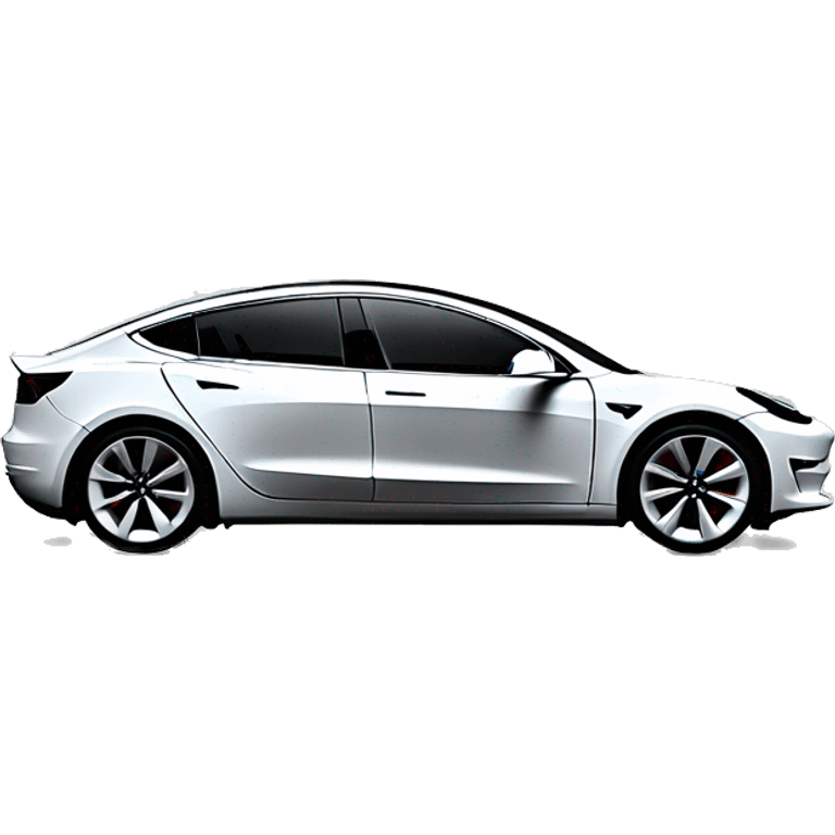 White stearing wheel Tesla model 3  emoji