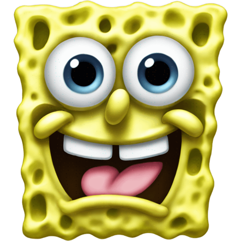 SpongeBob sticking his tongue out emoji