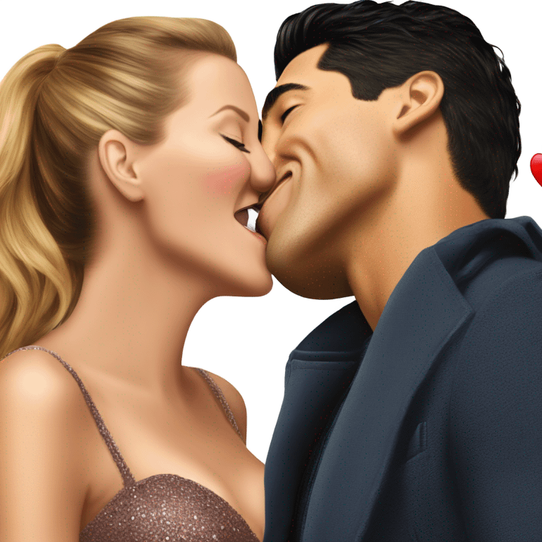 Mario Lopez kissing Blake lively emoji