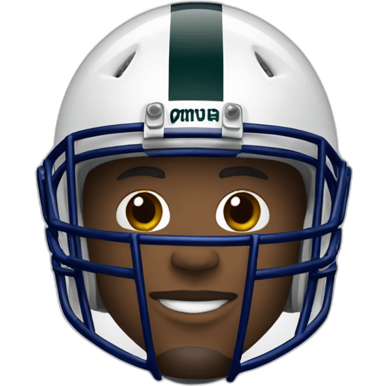 nfl football player in helmet emoji