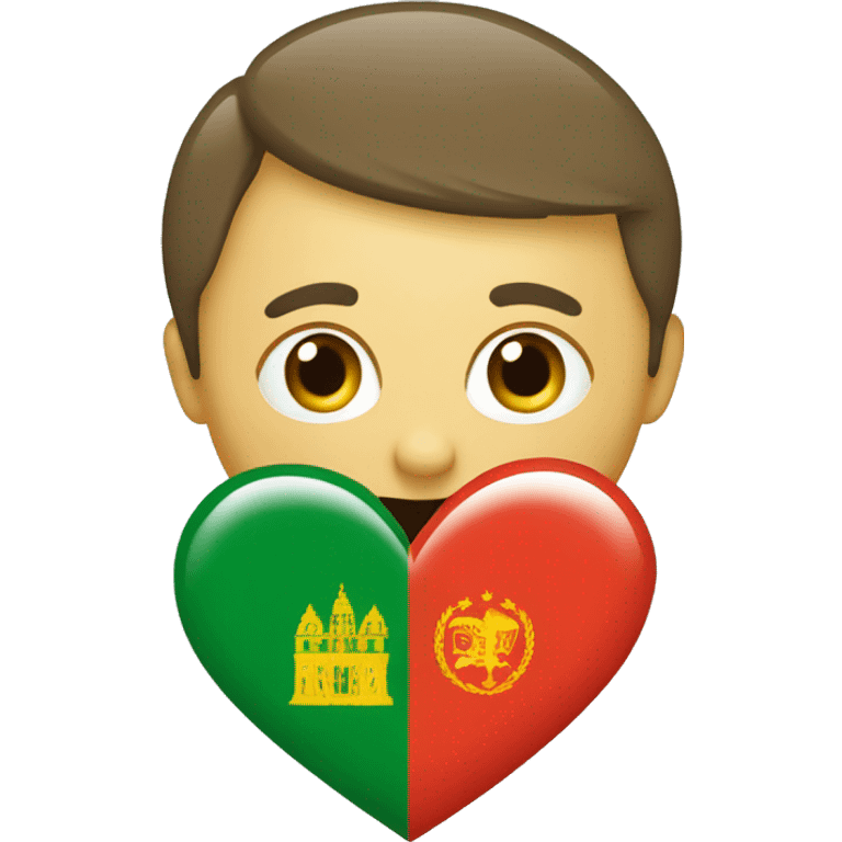 euskadi flag with big heart  emoji