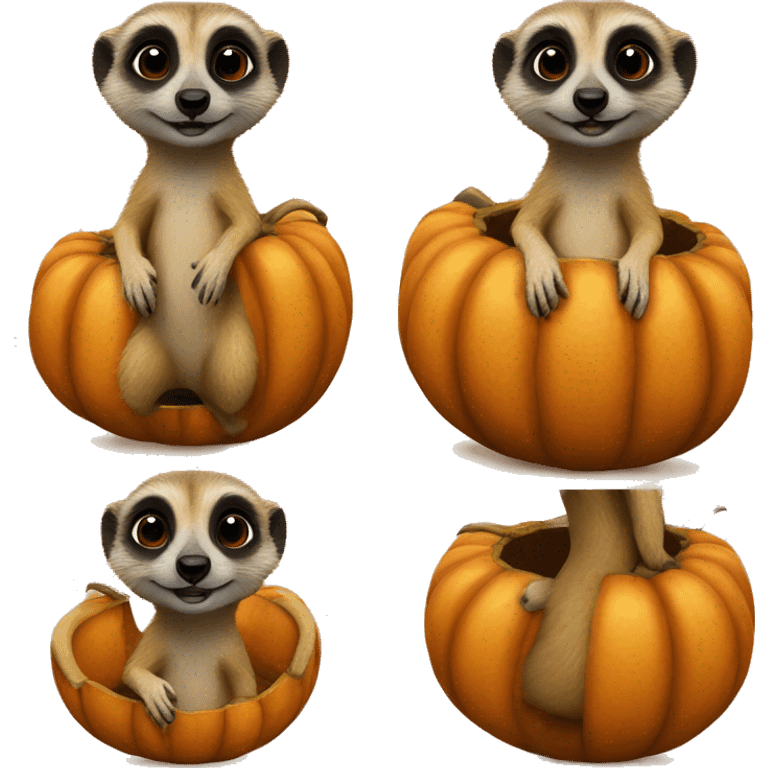 Meerkat pumpkin emoji