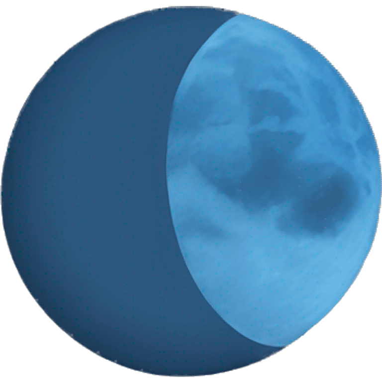 Blue moon emoji