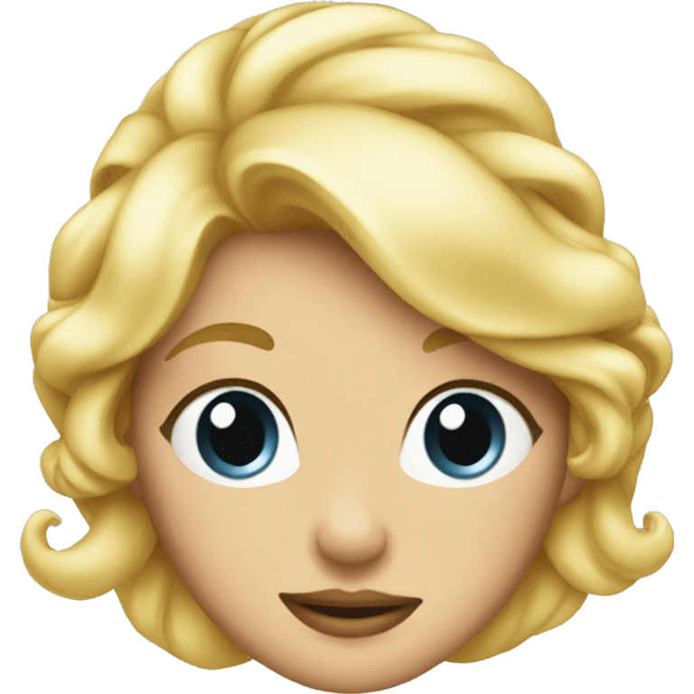 Blonde princess cocktail emoji