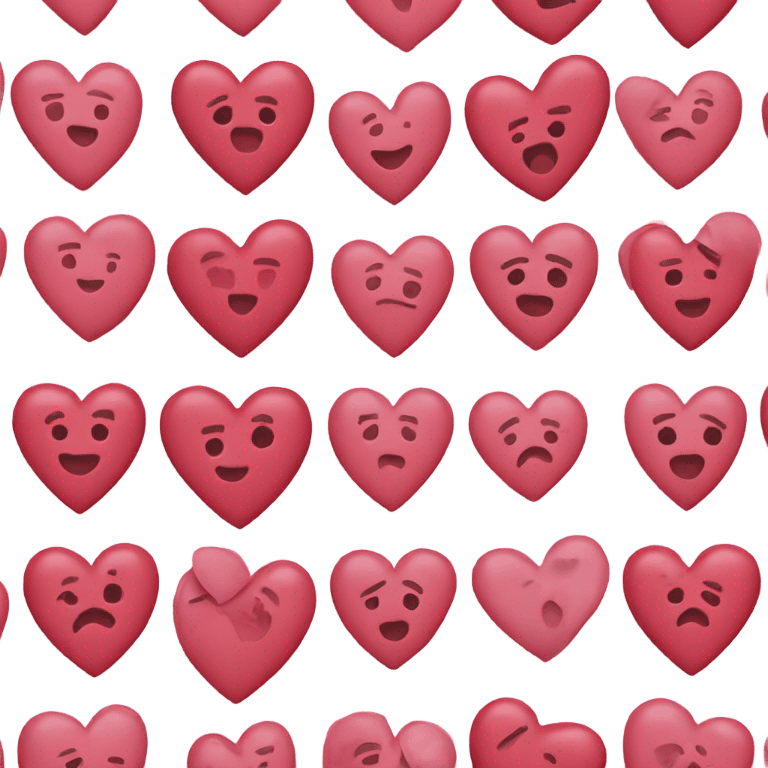 Hearts with love emoji