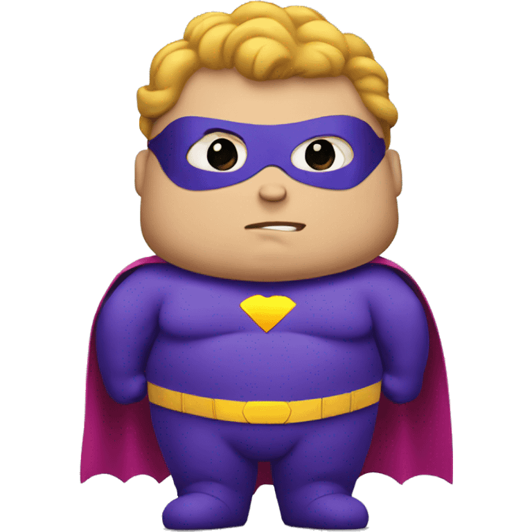 Fat superhero emoji