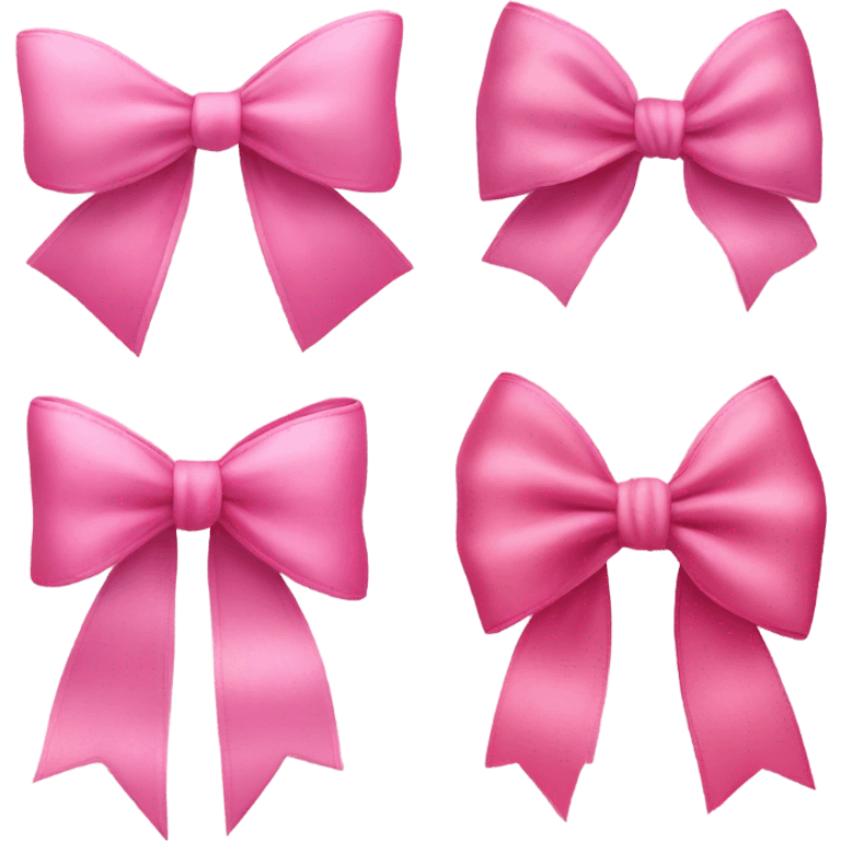 Pink bows  emoji