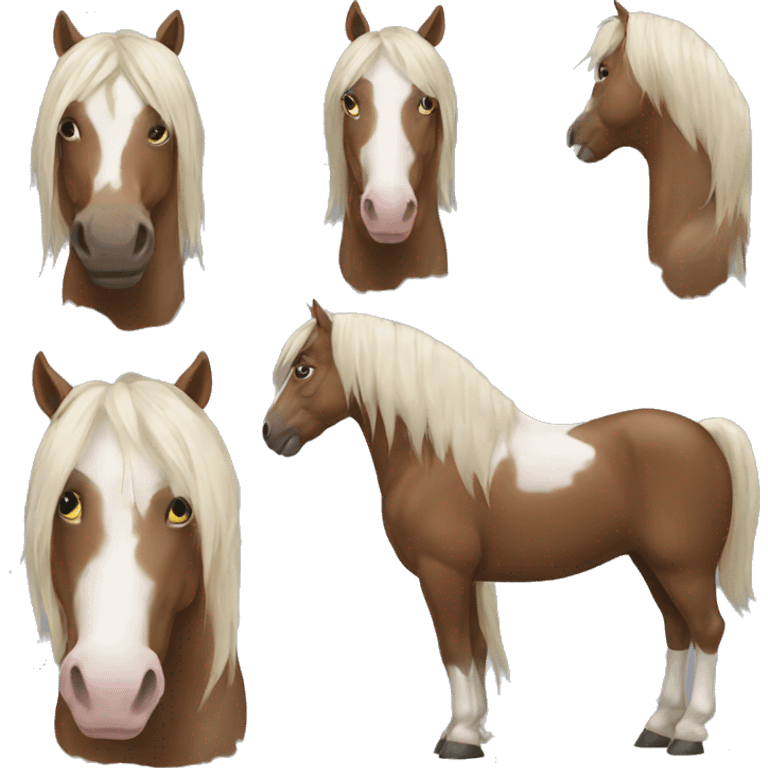 Cheval or  emoji