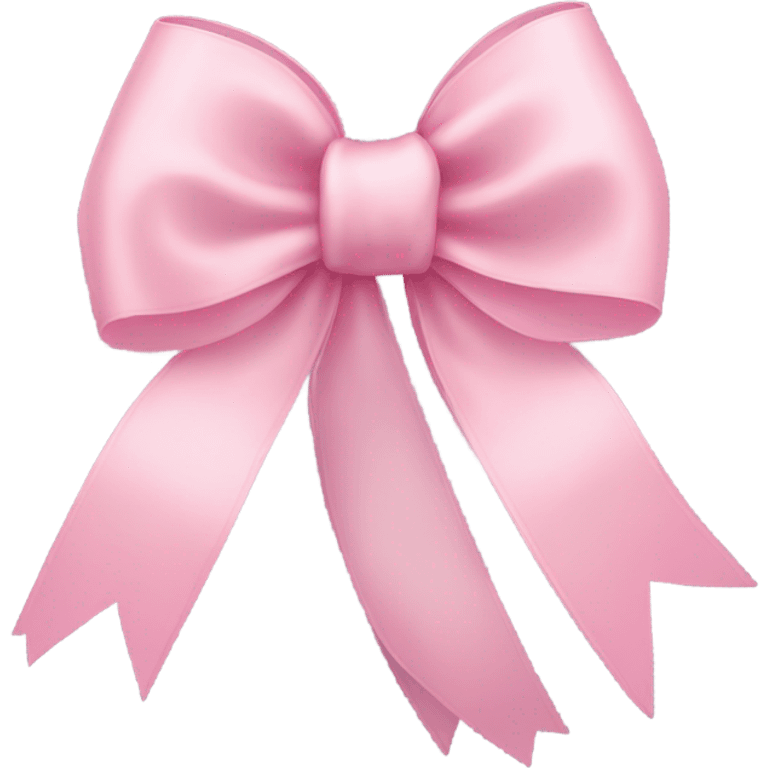 light pink ribbon bow emoji