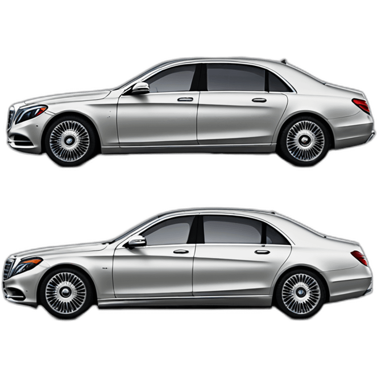 Mercedes maybach profile parallel view emoji