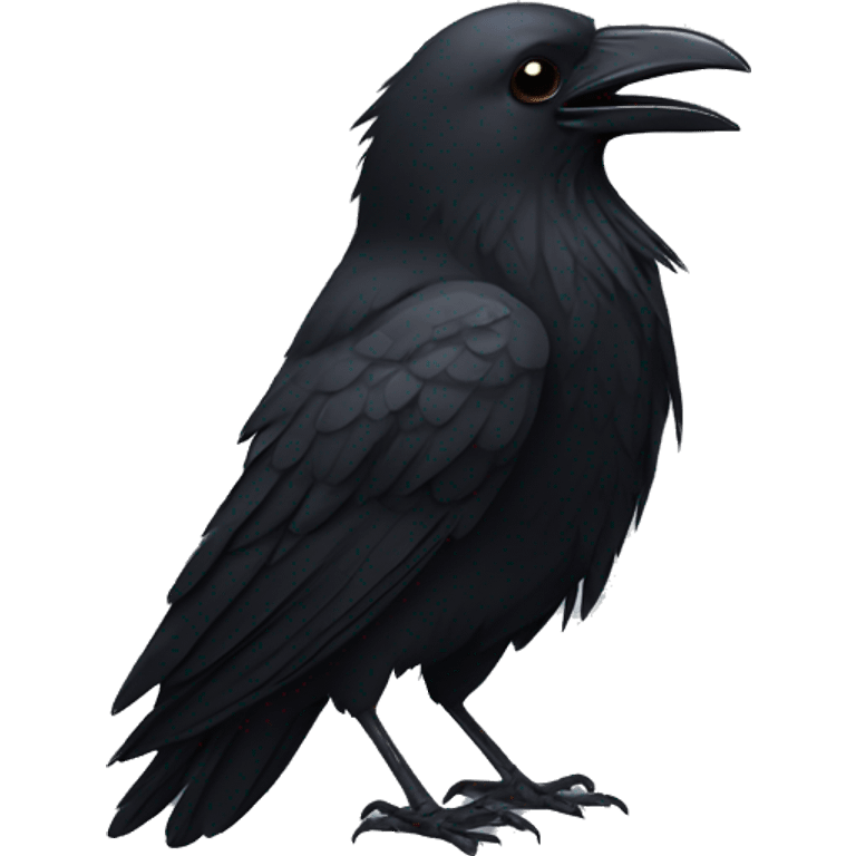 a crying crow  emoji