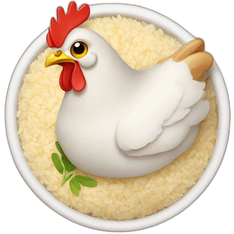 chicken-on-rice emoji