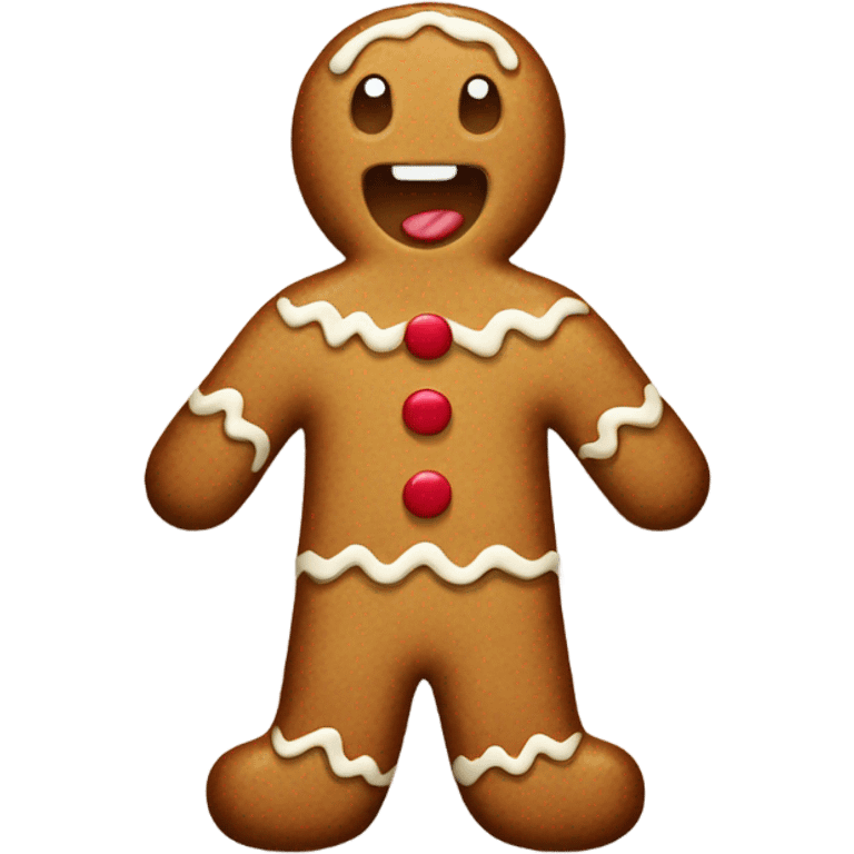 Beige gingerbread man  emoji