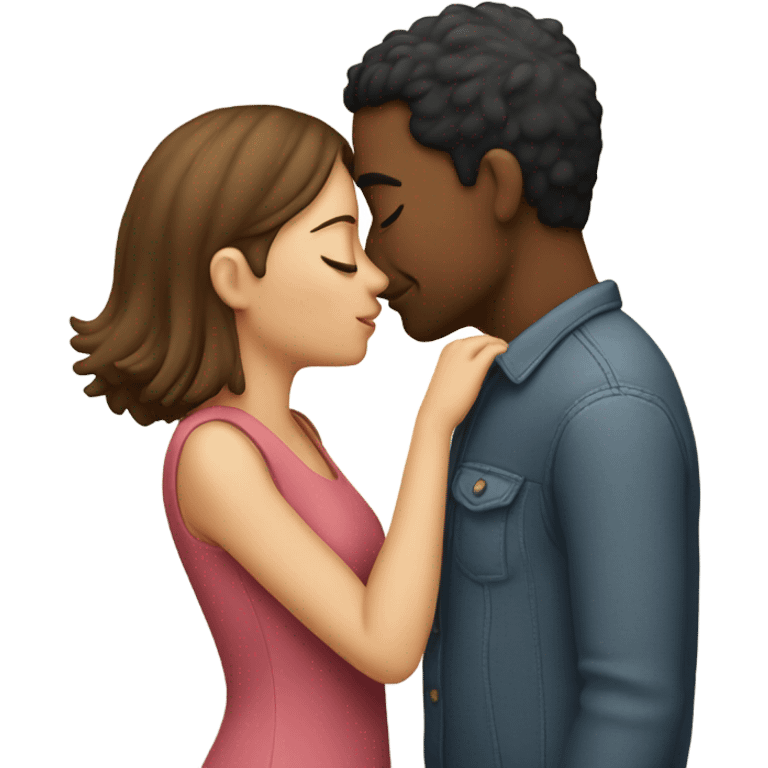 Kissing while holding my girlfriend  emoji