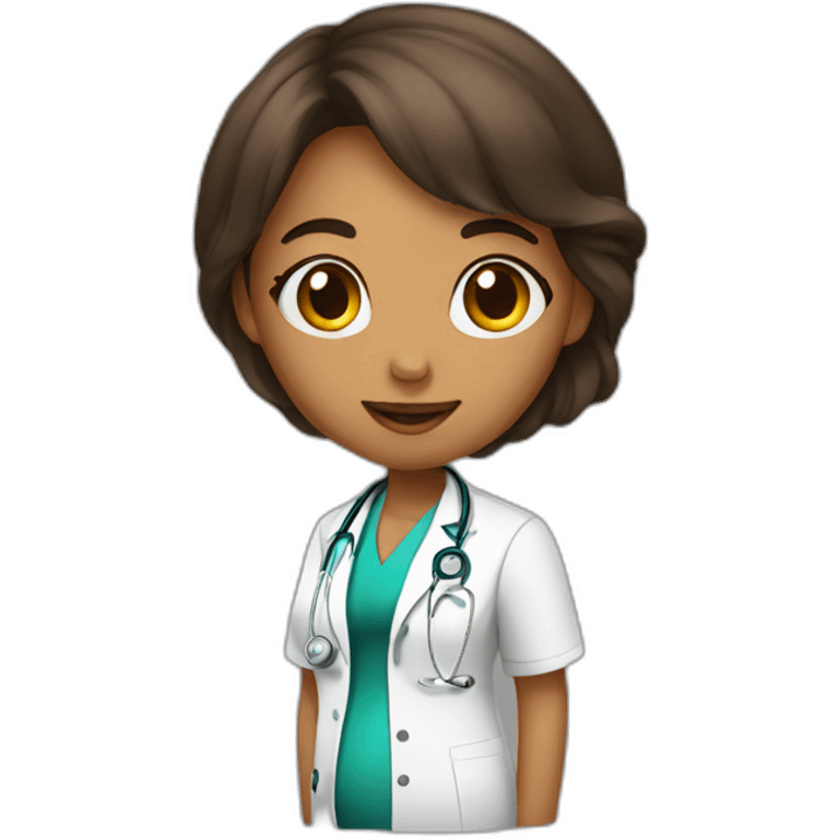 Doctor she pregnant baby side emoji