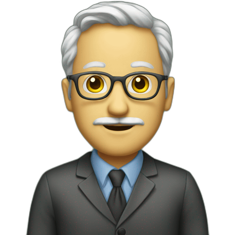 professor in front of blackboard emoji