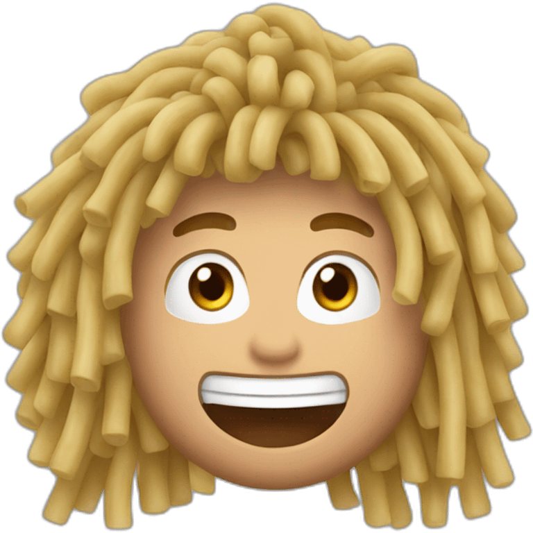 Noodle hair Ronaldo emoji