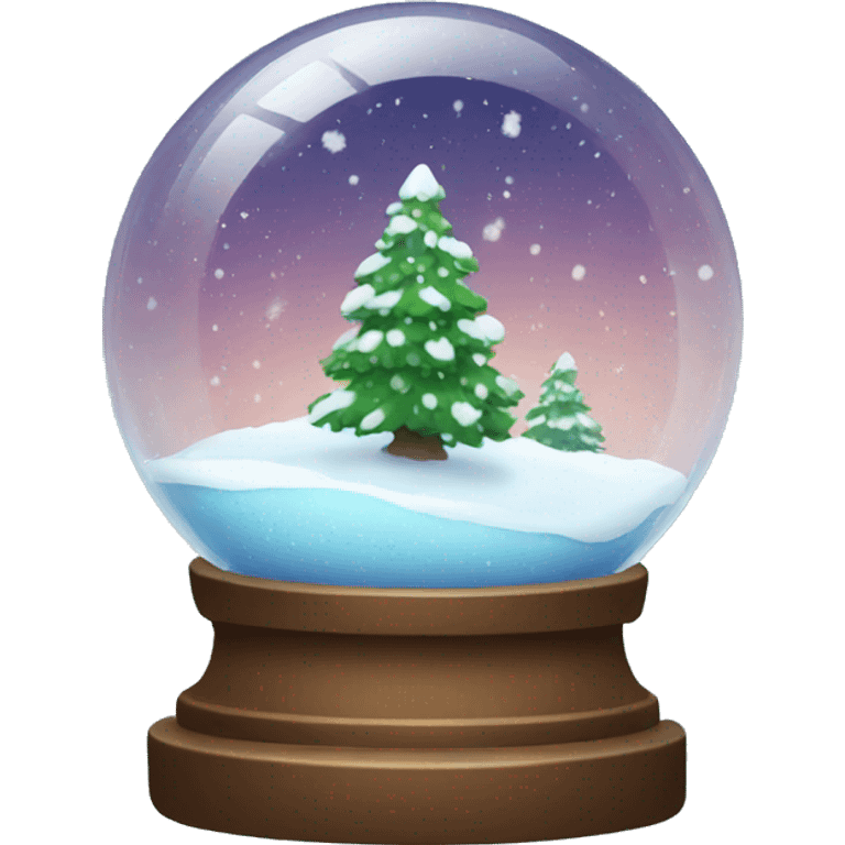 Snow globe with space inside emoji