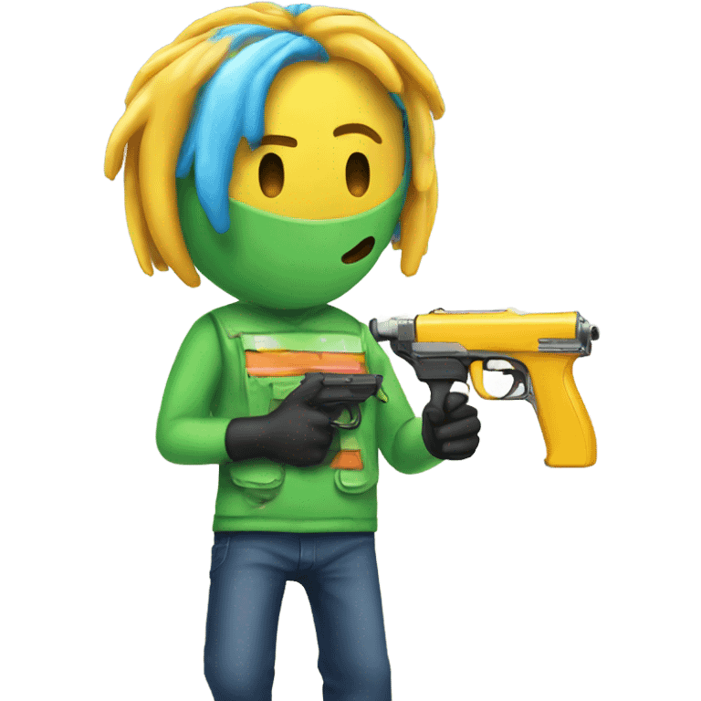 Person with a watergun emoji