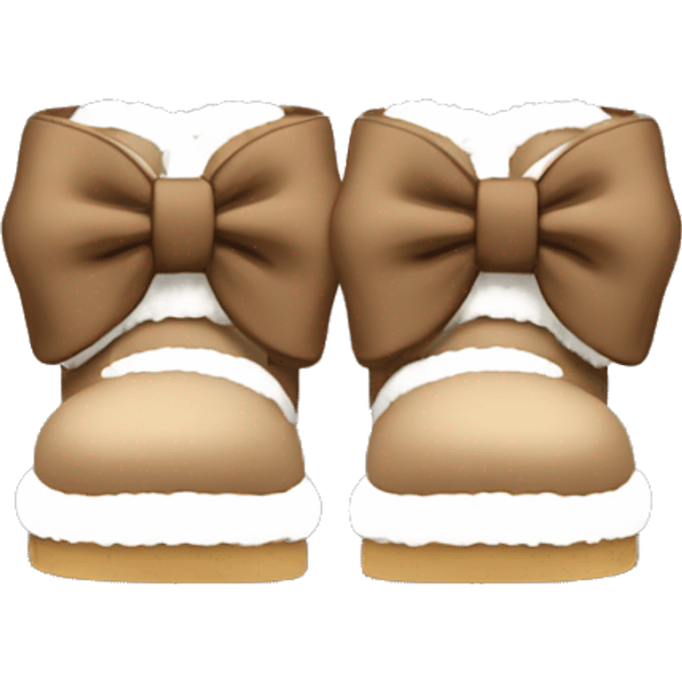 Uggs with a bow emoji