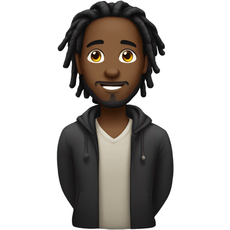 black guy with dreads emoji