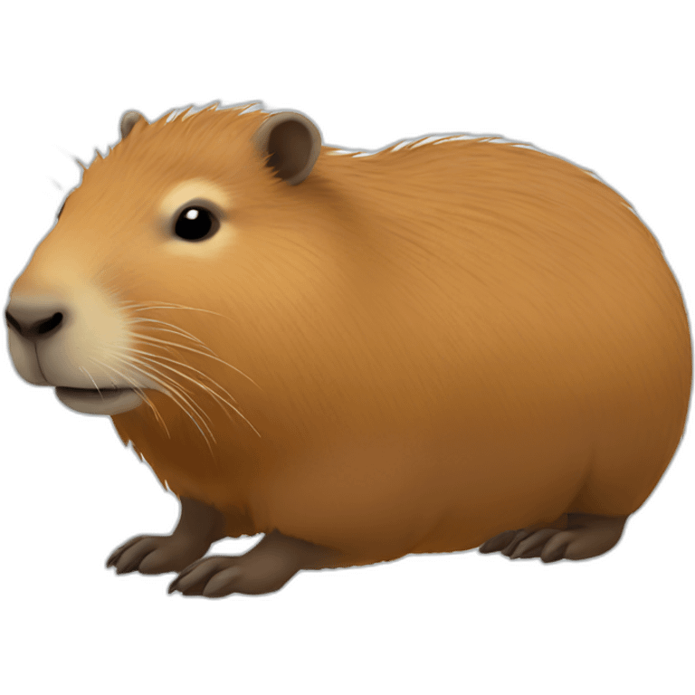 Capybara side view emoji