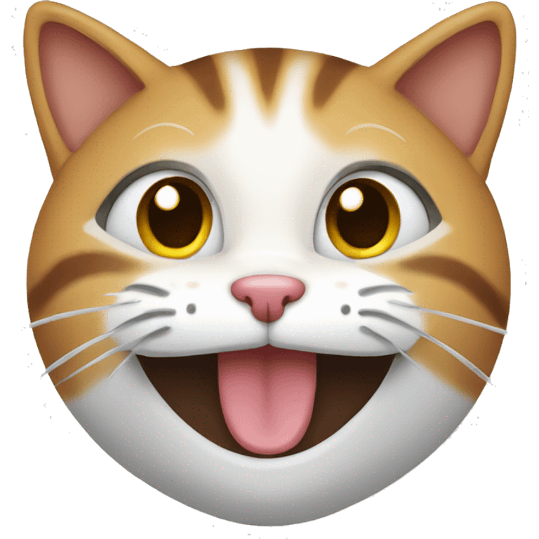 Cat with smile  emoji