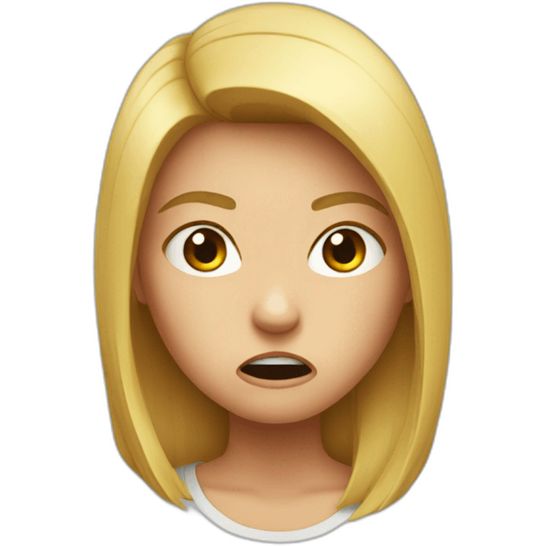 Angry girl  emoji