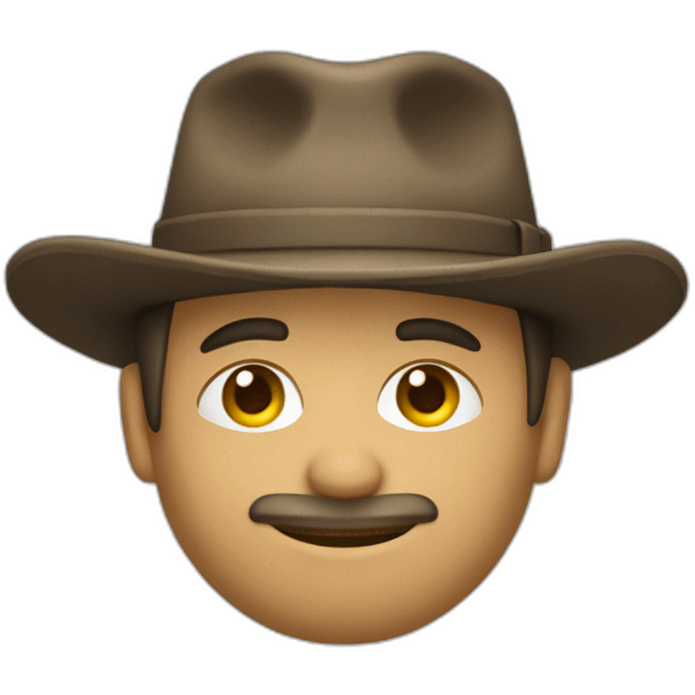 gaucho programmer not without hat and writing code on a computer emoji