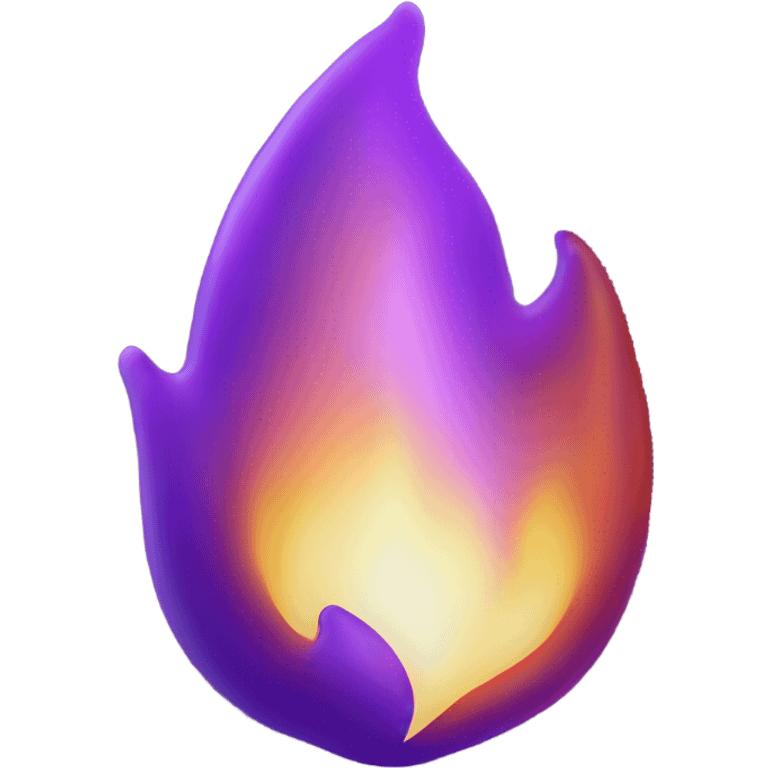 Purple flame emoji  emoji