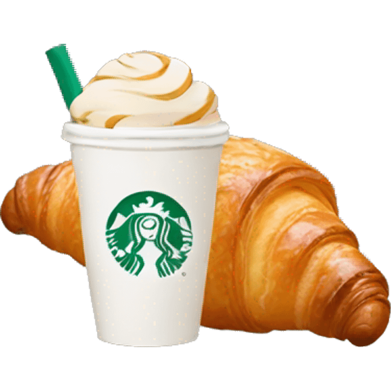 Starbucks croissant  emoji