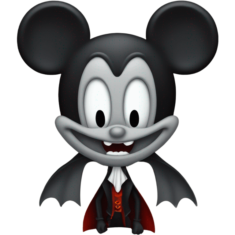 Mickey Mouse vampire emoji