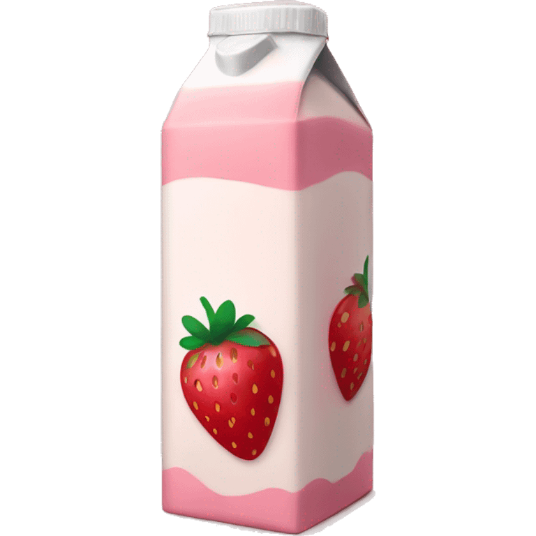 strawberry milk carton emoji