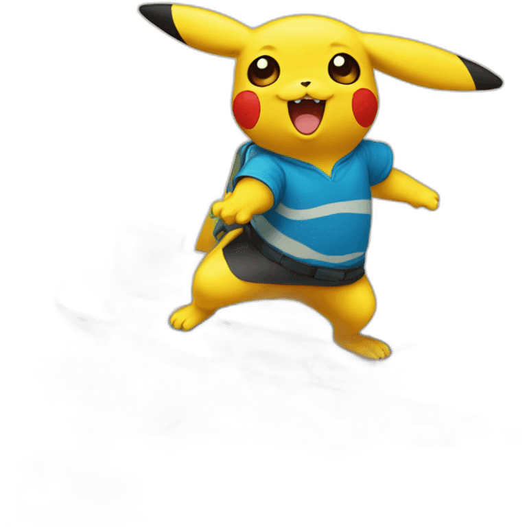 Pikachu surf emoji